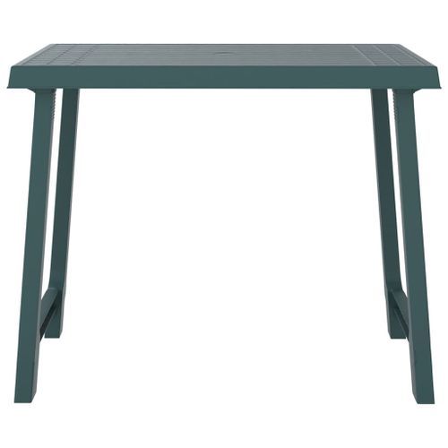 Table de camping vert 79x56x64 cm PP aspect de bois - Photo n°3; ?>