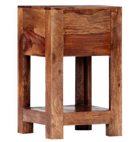 Table De Chevet 1 Tiroir Sesham Massif Foncé Balima 17 Table de chevet 1 tiroir sesham massif foncé Balima - Photo n°3; ?>