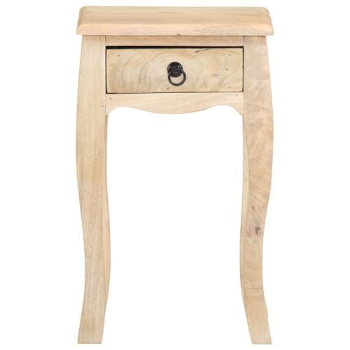 Table de chevet 28x28x46 cm Bois de manguier massif 2 - Photo n°2; ?>