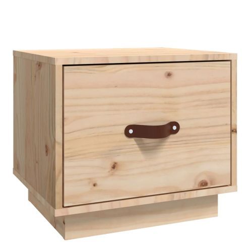 Table de chevet 40x34x35 cm Bois de pin solide - Photo n°2; ?>