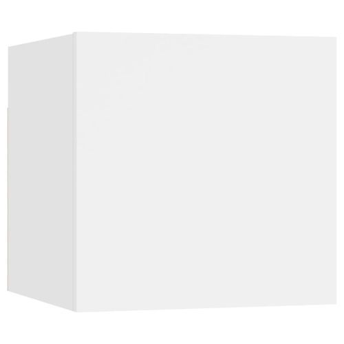 Table de chevet Blanc 30,5x30x30 cm - Photo n°2; ?>