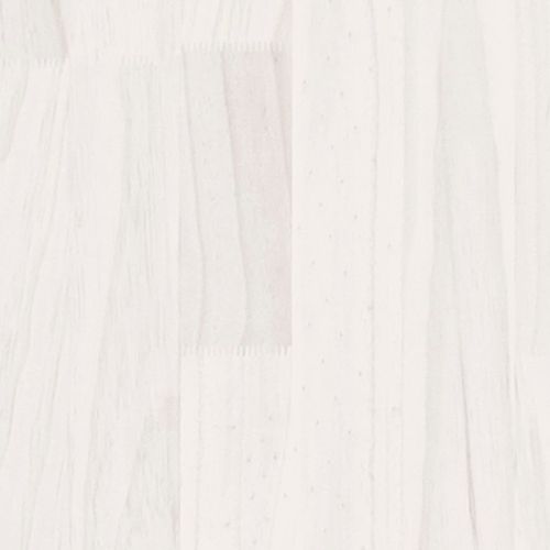 Table de chevet Blanc 40x30,5x35,5 cm Bois de pin solide - Photo n°3; ?>