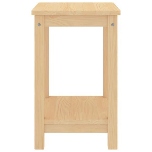 Table de chevet Bois clair 35x30x47 cm Bois de pin massif - Photo n°2; ?>