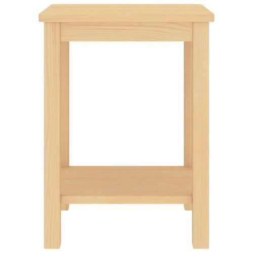 Table de chevet Bois clair 35x30x47 cm Bois de pin massif - Photo n°3; ?>