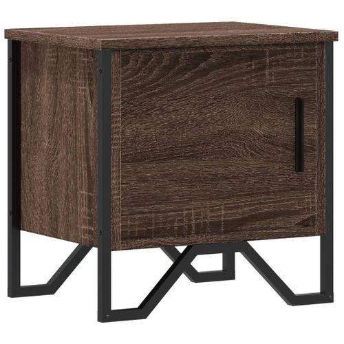 Table de chevet chêne marron 40x30x40 cm bois d'ingénierie - Photo n°2; ?>