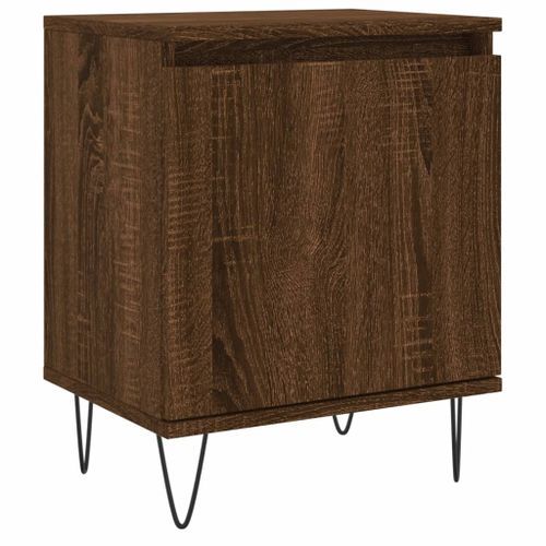 Table de chevet chêne marron 40x30x50 cm bois d'ingénierie - Photo n°2; ?>