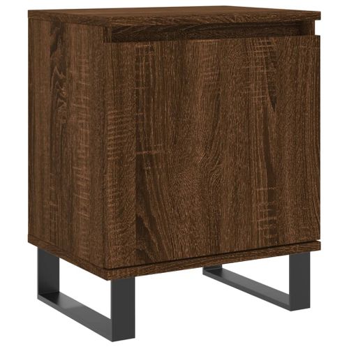 Table de chevet chêne marron 40x30x50 cm bois d'ingénierie - Photo n°2; ?>