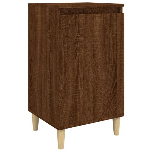 Table de chevet chêne marron 40x35x70 cm bois d'ingénierie - Photo n°2; ?>