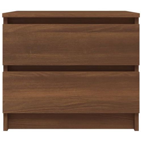 Table de chevet Chêne marron 50x39x43,5 cm Bois d'ingénierie - Photo n°3; ?>