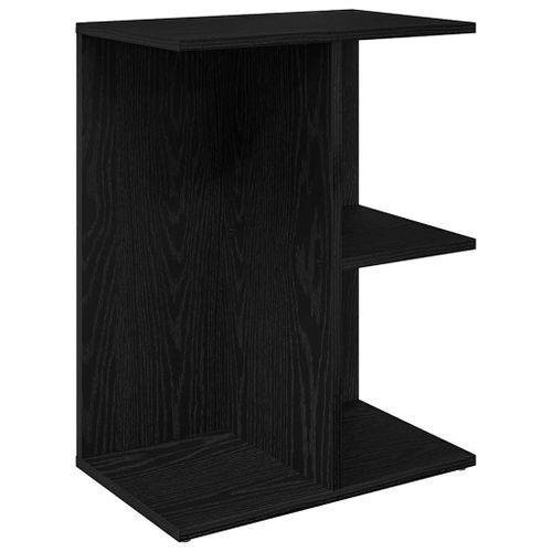 Table de chevet chêne noir 46,5x29x61 cm bois d’ingénierie - Photo n°2; ?>