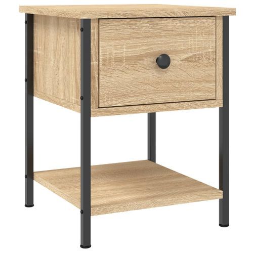 Table de chevet chêne sonoma 34x35,5x45 cm bois d'ingénierie - Photo n°2; ?>