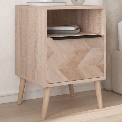 Table de chevet chêne sonoma 38,5x38,5x57 cm bois d’ingénierie - Photo n°2; ?>