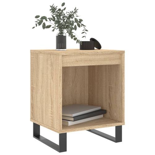 Table de chevet chêne sonoma 40x35x50 cm bois d’ingénierie - Photo n°3; ?>