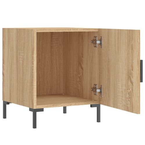 Table de chevet chêne sonoma 40x40x50 cm bois d’ingénierie - Photo n°3; ?>