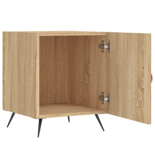 Table de chevet chêne sonoma 40x40x50 cm bois d’ingénierie - Photo n°3; ?>