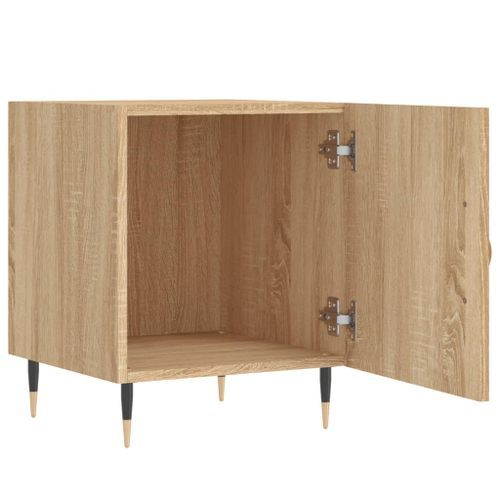 Table de chevet chêne sonoma 40x40x50 cm bois d’ingénierie - Photo n°3; ?>