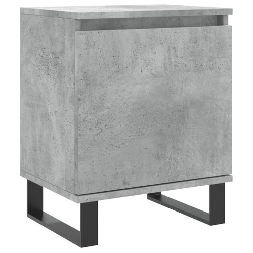 Table de chevet gris béton 40x30x50 cm bois d'ingénierie - Photo n°2; ?>