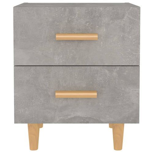 Table de chevet Gris béton 40x35x47,5 cm - Photo n°3; ?>