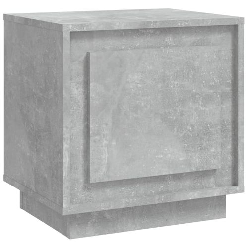 Table de chevet gris béton 44x35x45 cm bois d'ingénierie - Photo n°2; ?>