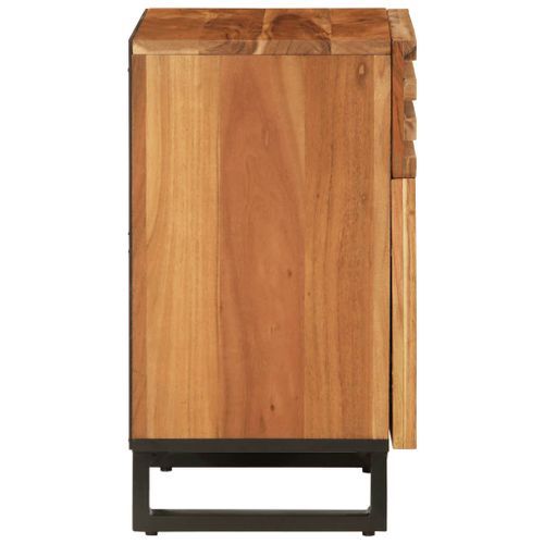 Table de chevet marron 50x34x60 cm bois manguier solide - Photo n°3; ?>