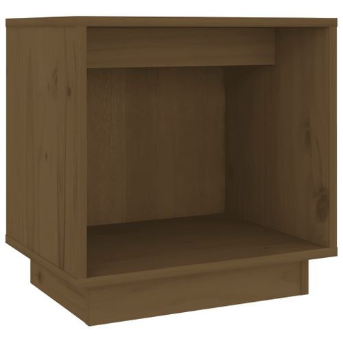 Table de chevet Marron miel 40x30x40 cm Bois de pin solide - Photo n°2; ?>