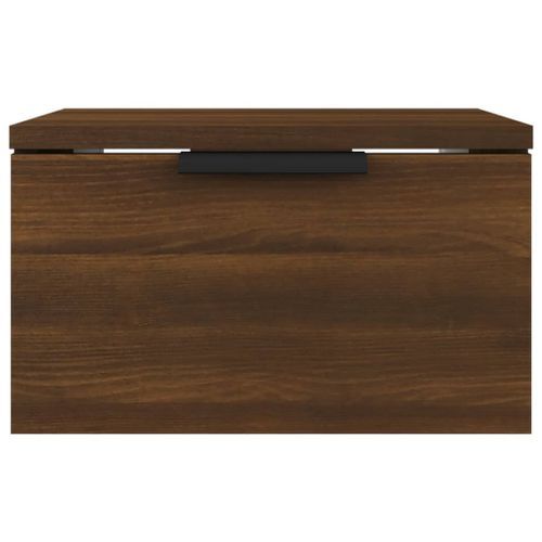 Table de chevet murale Chêne marron 34x30x20 cm - Photo n°3; ?>