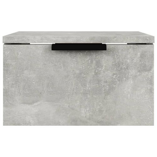 Table de chevet murale Gris béton 34x30x20 cm - Photo n°3; ?>