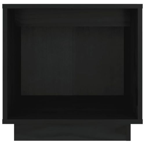 Table de chevet Noir 40x30x40 cm Bois de pin solide - Photo n°3; ?>