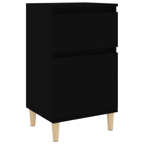 Table de chevet noir 40x35x70 cm - Photo n°2; ?>