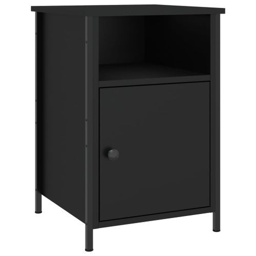 Table de chevet noir 40x42x60 cm bois d’ingénierie - Photo n°2; ?>