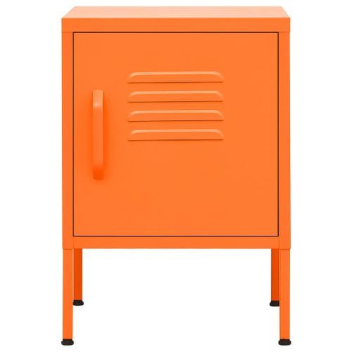 Table de chevet Orange 35x35x51 cm Acier 2 - Photo n°3; ?>