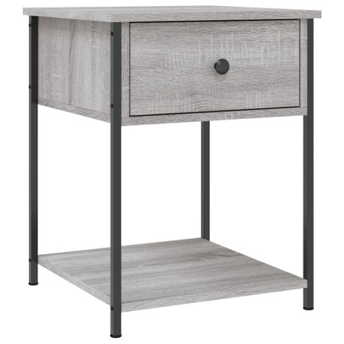 Table de chevet sonoma gris 44x45x58 cm bois d'ingénierie - Photo n°2; ?>