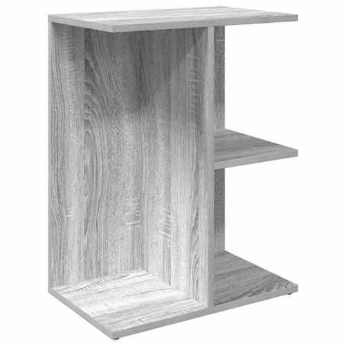 Table de chevet sonoma gris 46,5x29x61 cm bois d'ingénierie - Photo n°2; ?>