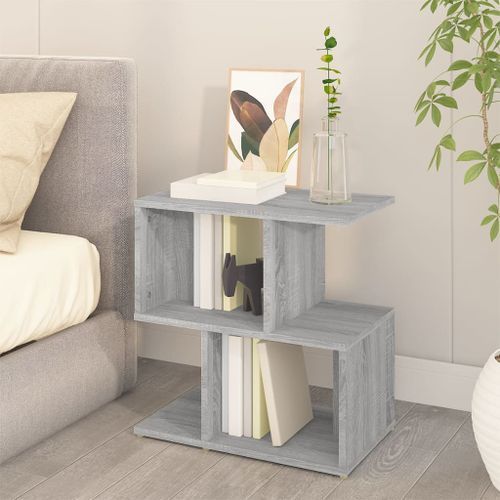 Table de chevet Sonoma gris 50x30x51,5 cm Bois d'ingénierie - Photo n°3; ?>