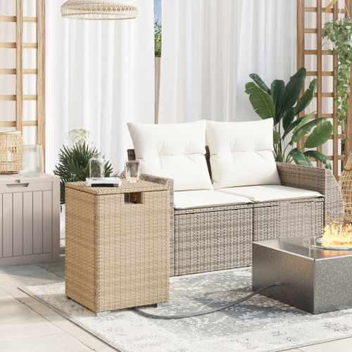 Table de couverture de bouteille de propane beige 40x40x60 cm - Photo n°3; ?>