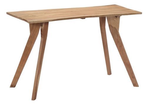 Table de cuisine acacia massif clair Helit 120 cm - Photo n°2; ?>