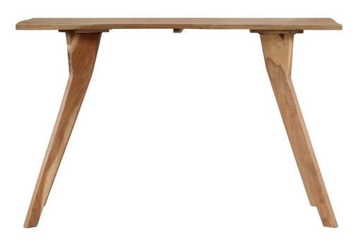 Table de cuisine acacia massif clair Helit 120 cm - Photo n°3; ?>