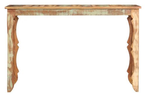 Table de cuisine bois de récupération massif Nocea 120 cm - Photo n°2; ?>