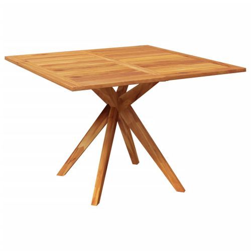 Table de jardin 110x110x75 cm Bois d'acacia solide - Photo n°2; ?>