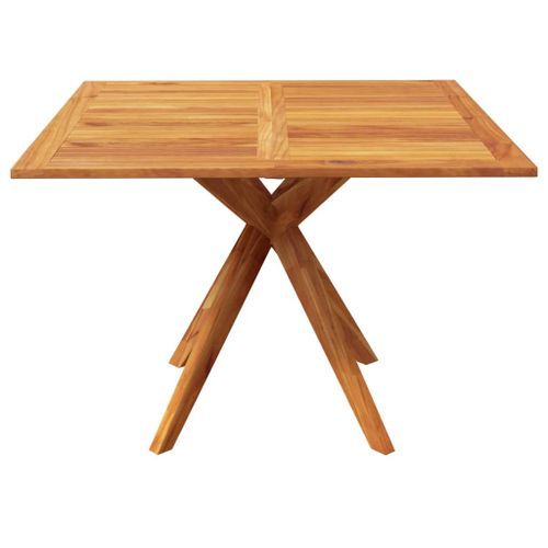 Table de jardin 110x110x75 cm Bois d'acacia solide - Photo n°3; ?>