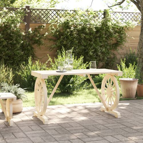 Table de jardin 115x55x65 cm bois de sapin massif - Photo n°3; ?>