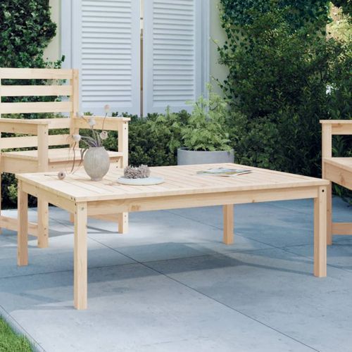 Table de jardin 121x82,5x45 cm bois massif de pin - Photo n°2; ?>