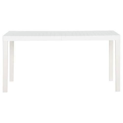 Table de jardin 150x90x72 cm PP Blanc - Photo n°2; ?>