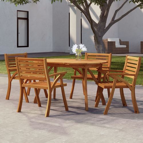 Table de jardin 150x90x75 cm Bois d'acacia solide - Photo n°2; ?>