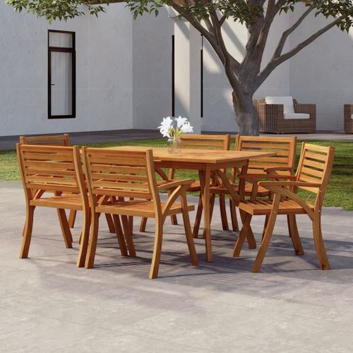 Table de jardin 150x90x75 cm Bois d'acacia solide - Photo n°2; ?>