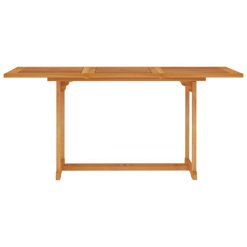 Table de jardin 150x90x75 cm Bois de teck massif 2 - Photo n°2; ?>