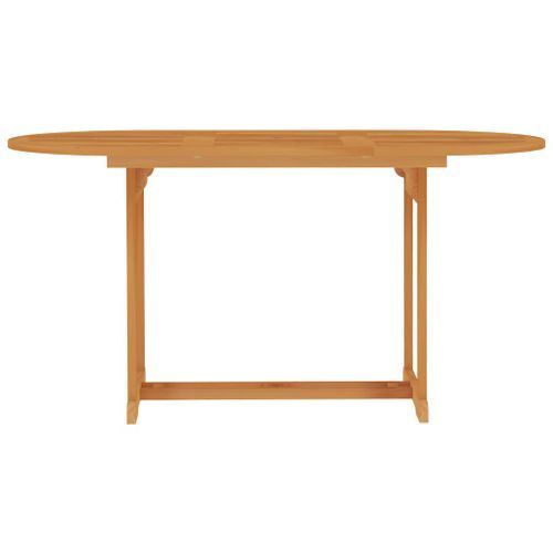 Table de jardin 150x90x75 cm Bois de teck massif - Photo n°2; ?>