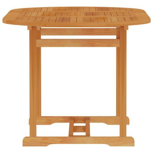 Table de jardin 150x90x75 cm Bois de teck massif - Photo n°3; ?>