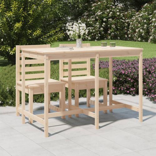 Table de jardin 159,5x82,5x110 cm bois massif de pin - Photo n°2; ?>