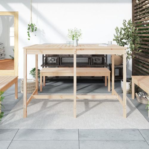 Table de jardin 159,5x82,5x110 cm bois massif de pin - Photo n°3; ?>